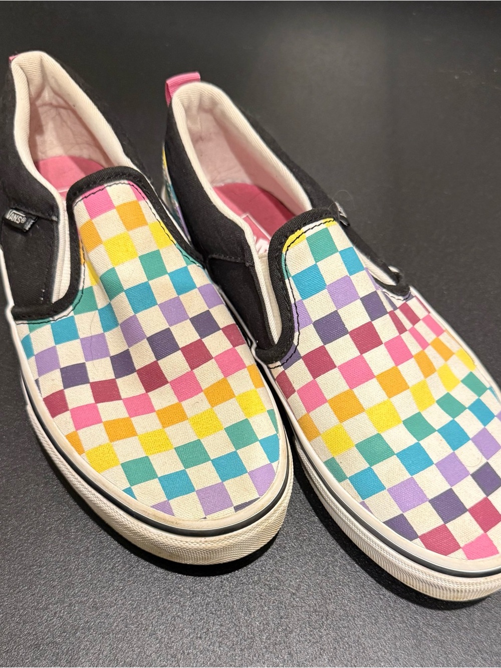Vans Kids Slip-On Sneakers - Multicolor Checkerboard